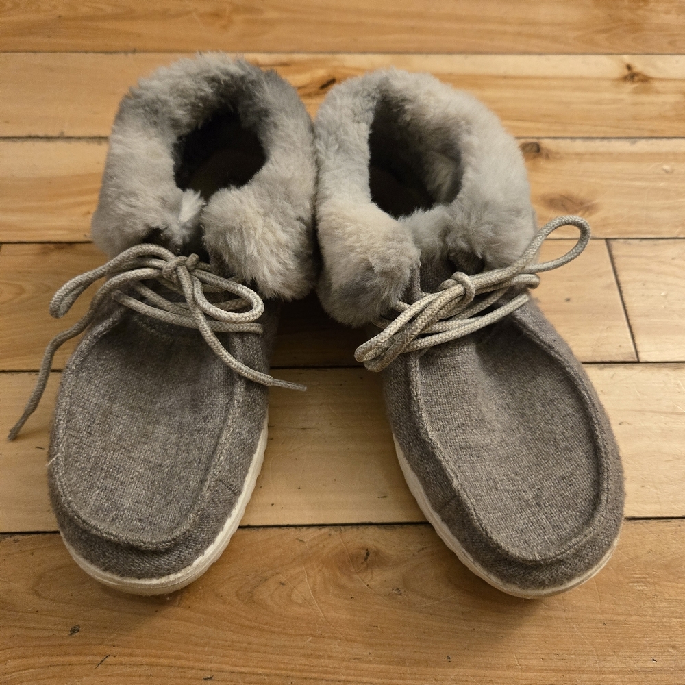 Fuzzy Hey Dude shoes